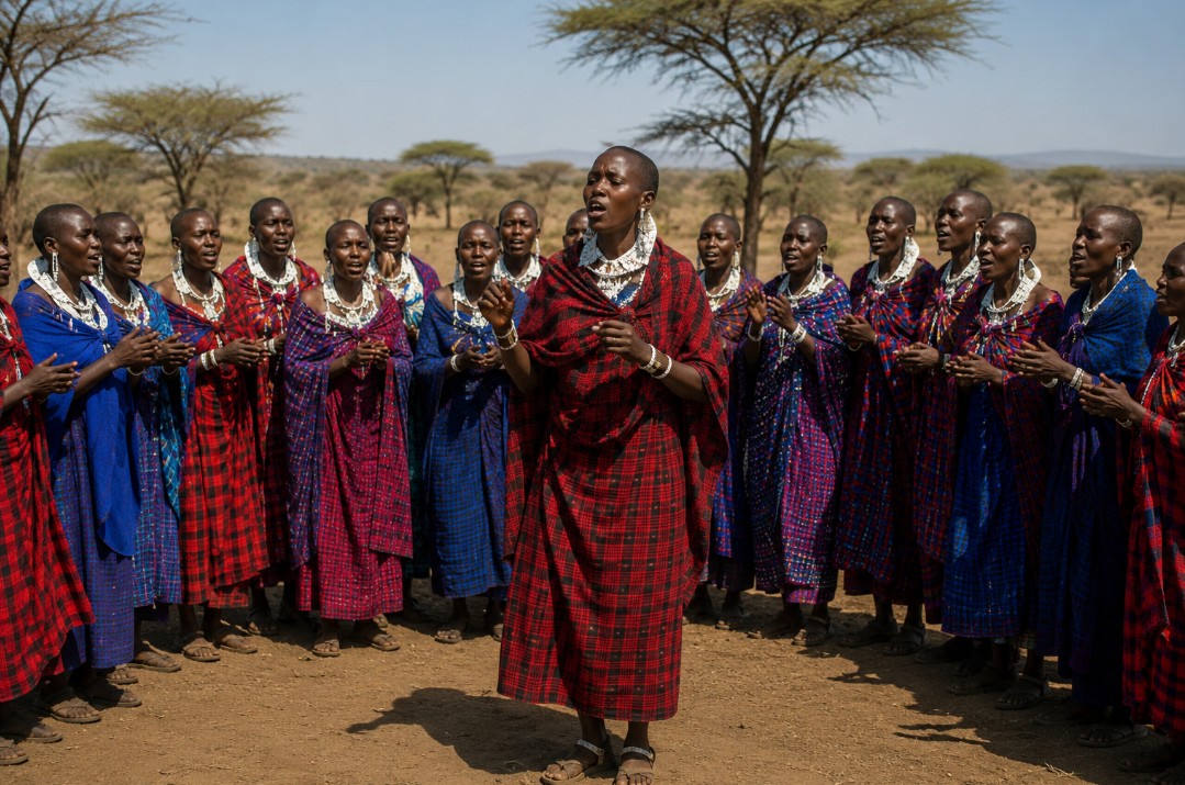 A Maasai cultural gathering