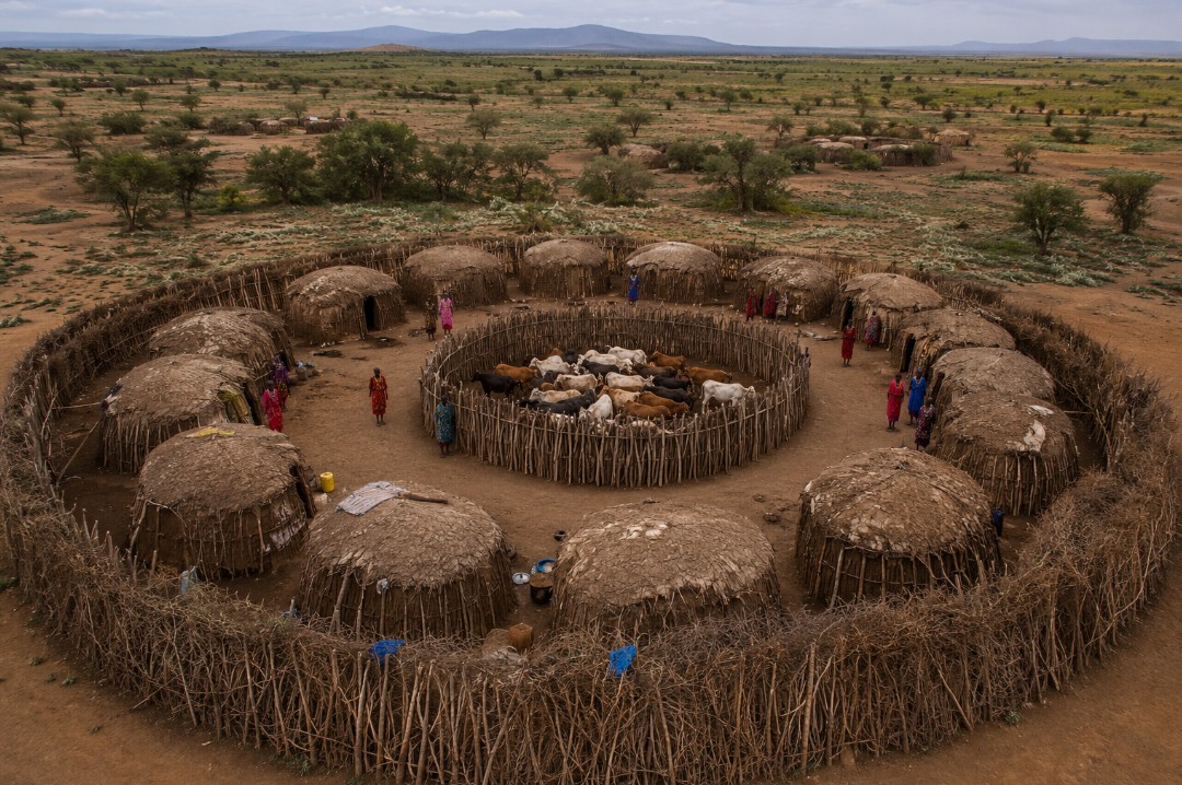 A traditional Maasai manyatta